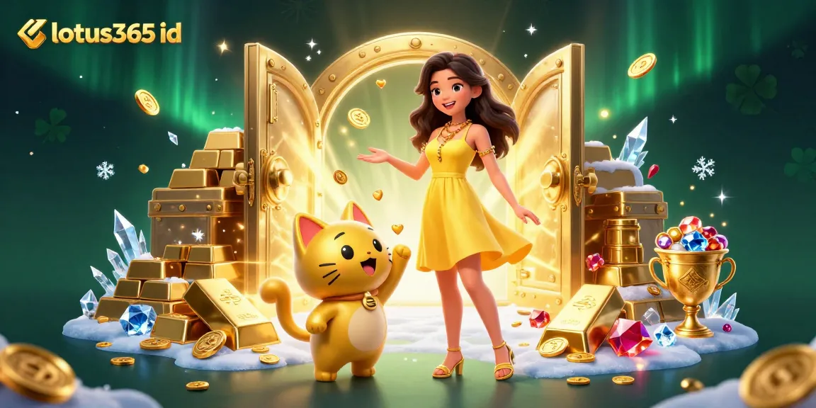 Engage with lotus365 id and experience the thrill of gold, bets, and winning strategies in this vibrant casino illustration.