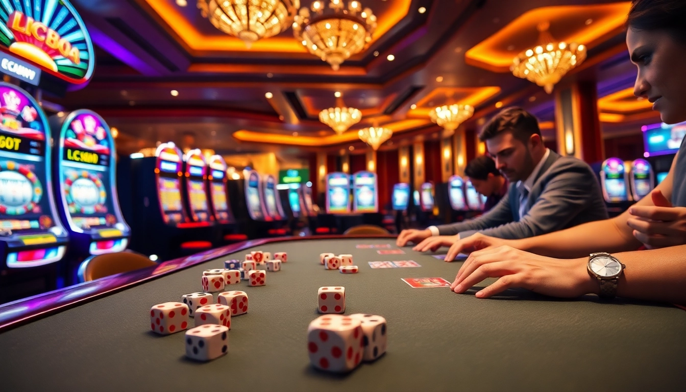Experience thrilling gameplay at lc88 com with luxurious casino visuals and vibrant gaming action.