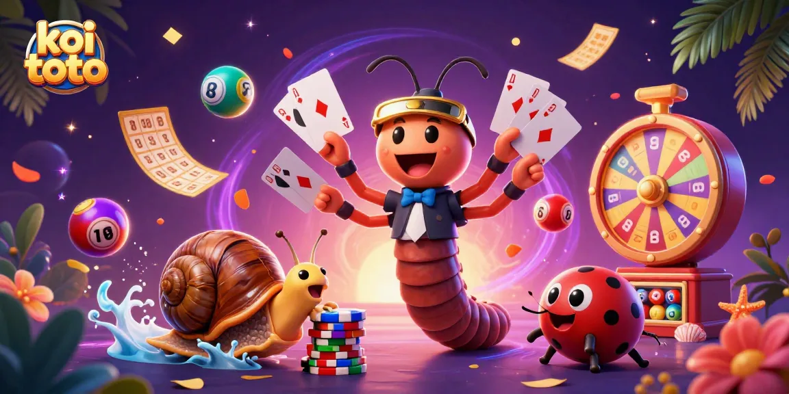 Engage in the exciting world of Koi Toto with dynamic lottery elements and vibrant characters.