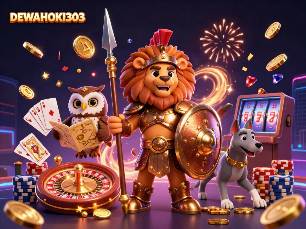 DEWAHOKI303 menghadirkan pengalaman bermain slot dengan jackpot maksimal dalam ilustrasi 3D menarik