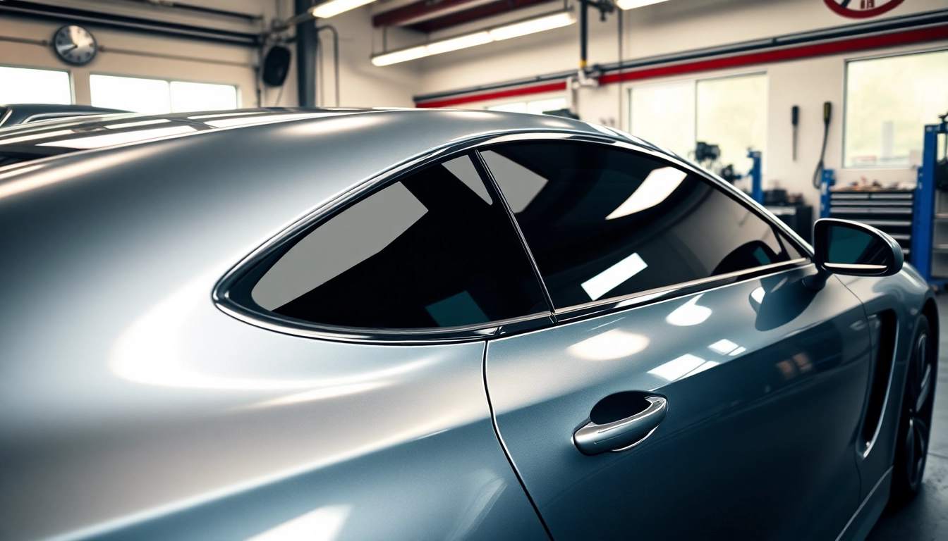 Enhance your vehicle with a window tint gift card featuring sleek tinted car windows in a professional studio.