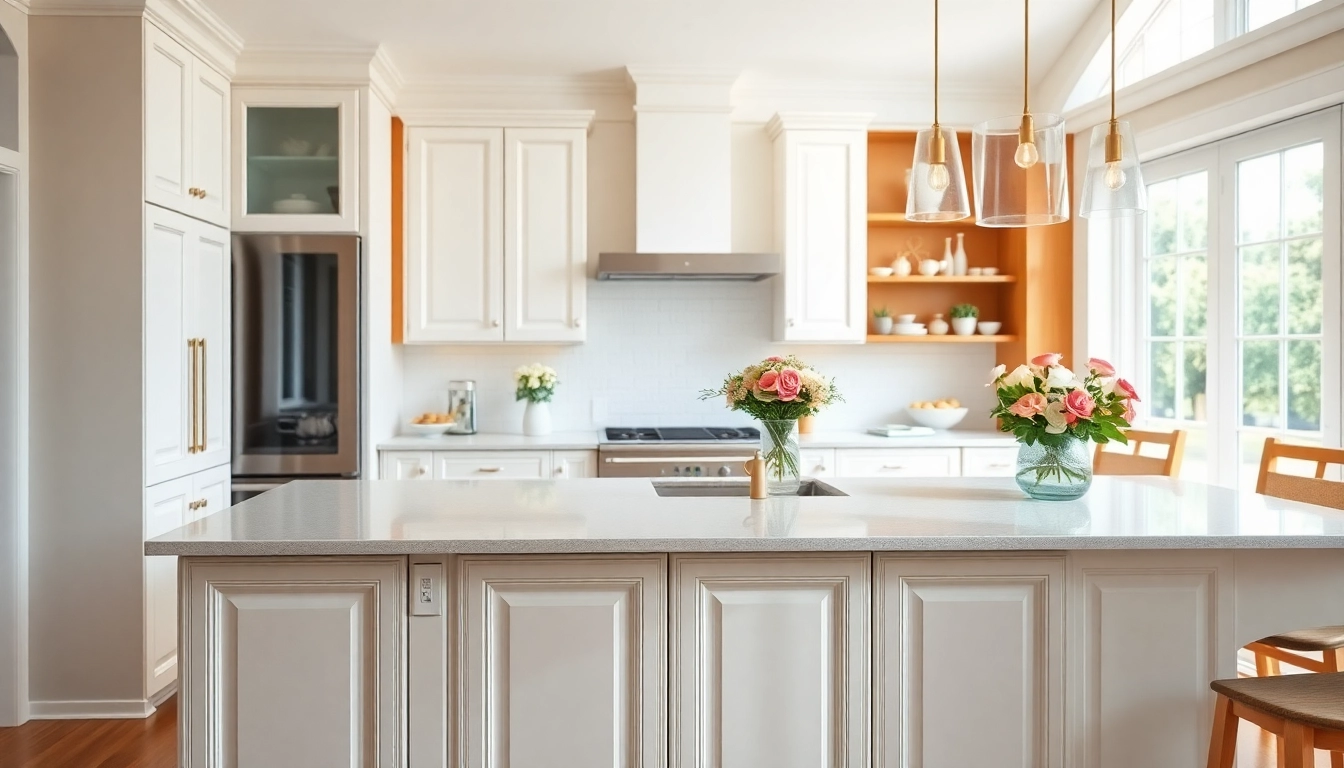 Transform your space with Cabinet Refacing Saint Petersburg FL showcasing elegant kitchen designs.