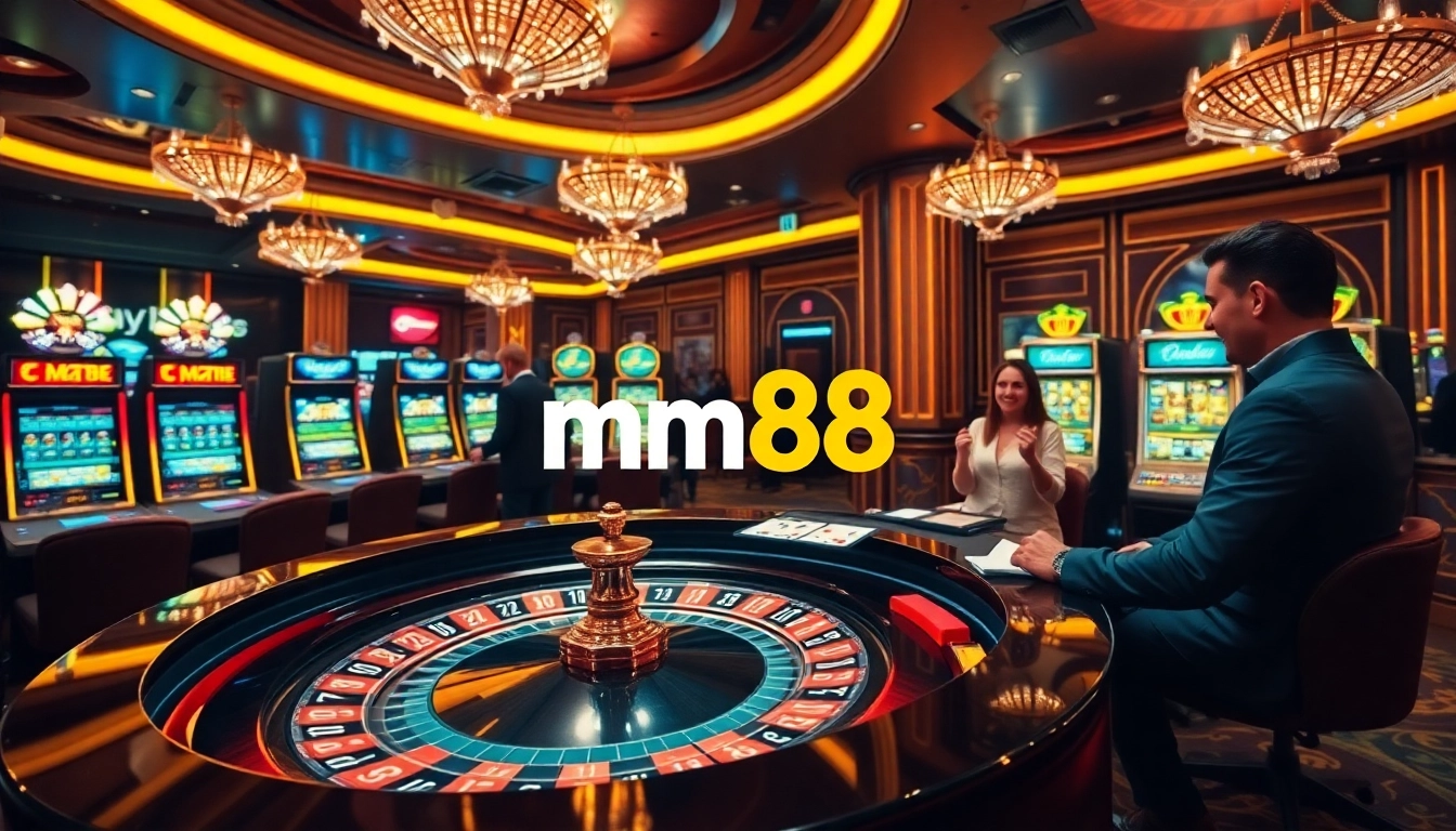 Participate in high-stakes gambling at mm88 casino with exciting roulette and slot machines.